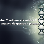 Réponse rapide : Combien cela coûte-t-il de construire une maison de grange à poteaux ?